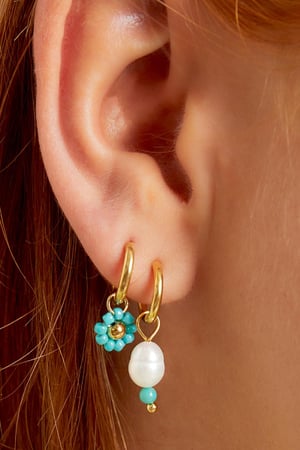 stainless steel earrings with pearl  h5 Picture3